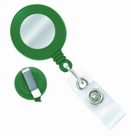 Badge Reel - Round, Solid Color, with Label